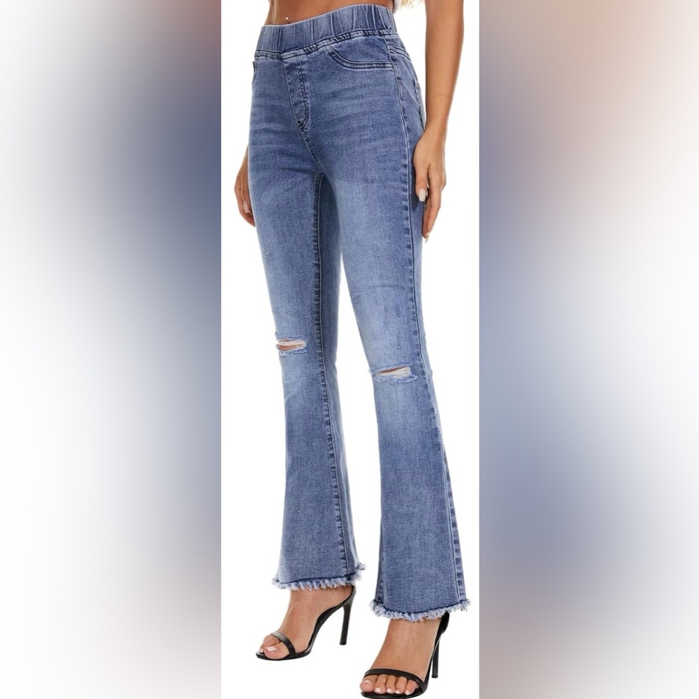 Vipones Blue Distressed Women’s High waisted Stretchy Jeans